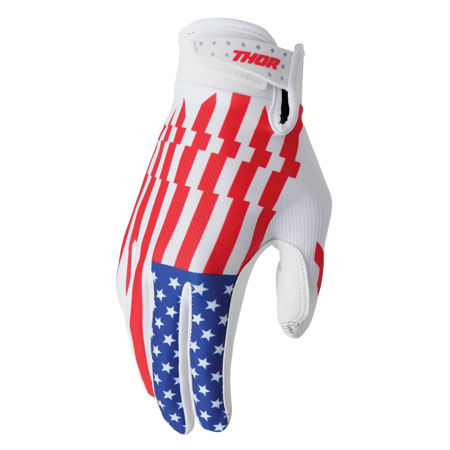 Thor 2026 Gloves Launchmode Patriot Red White Blue