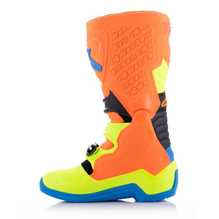 Alpinestars 2026 Tech 5 Motocross Boots Orange Fluo Enamel Blue Yellow Fluo