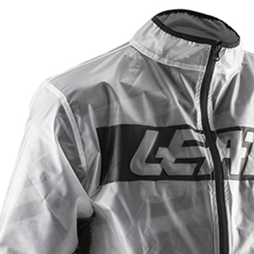 Leatt Translucent Clear Black Rain Jacket Waterproof