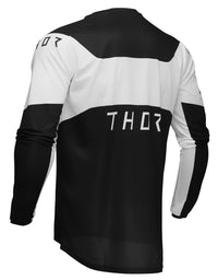 Thor 2026 Motocross Jersey Launchmode Storm Black White