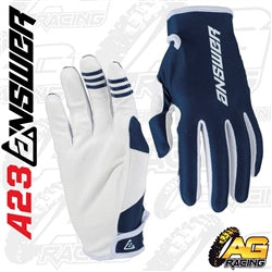 Answer 2023 Ascent Gloves Adult Navy   A23 Racing