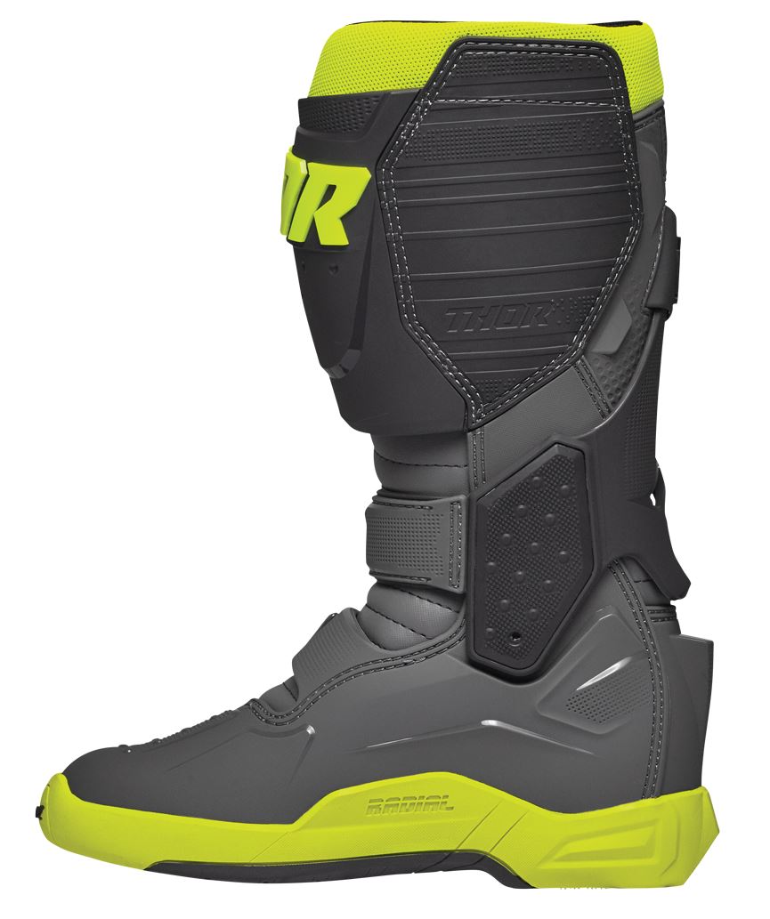 Thor 2024 Motocross Boots Radial Flo Yellow Grey