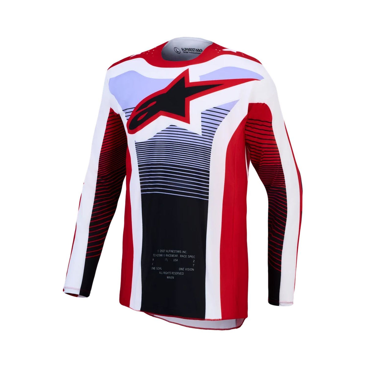 Alpinestars 2027 Techstar Maven MX Combo Kit Fire Red White Lavender Black