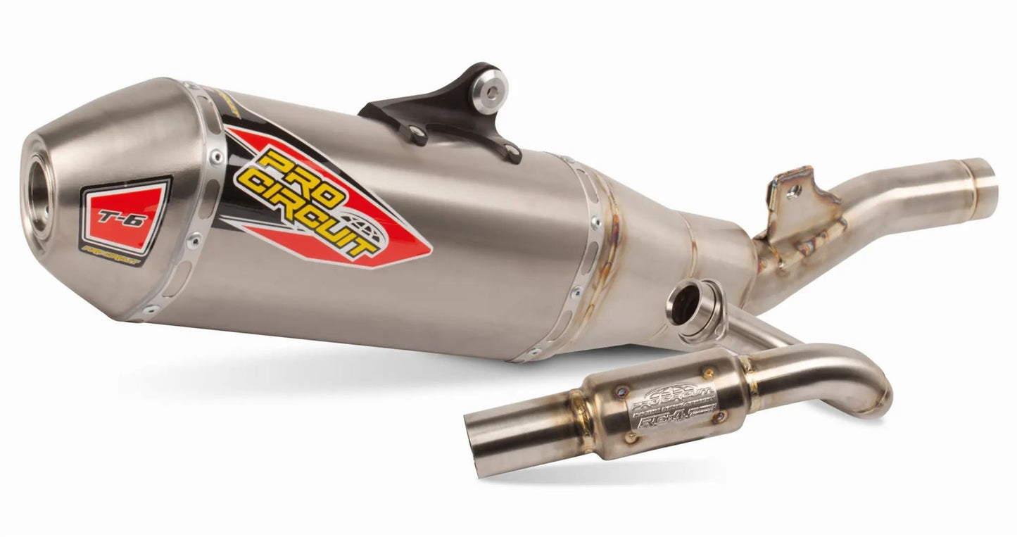 Pro Circuit T-6 Euro Stainless Exhaust System For Kawasaki KX 250 2025-2026