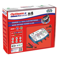 OptiMate 2 Duo Quad Bank Bronze 12V Smart Battery Charger Maintainer