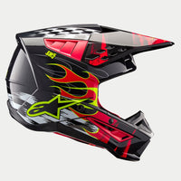 Alpinestars 2026 Supertech SM5 Rash Dark Grey Bright Red Motocross Helmet
