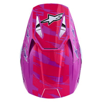 Alpinestars 2027 S-M3 Falcon MX Helmet Purple White Black Pink