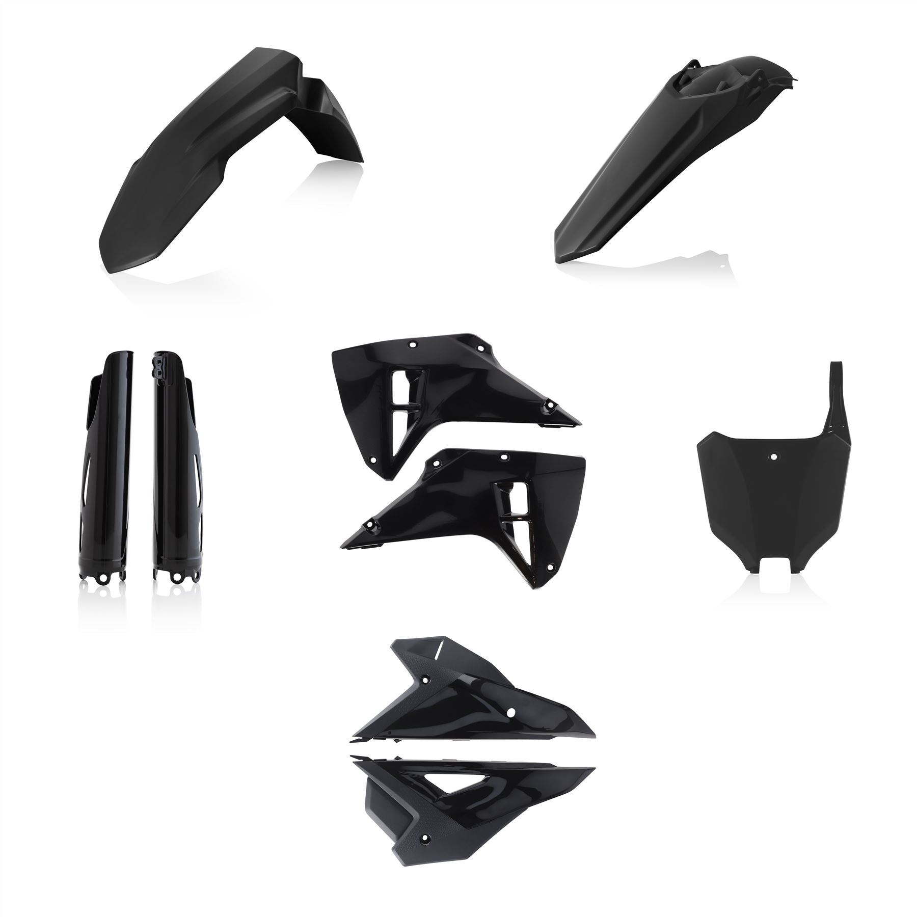 Acerbis Full Plastic Kit Black For HONDA CRF 450 RX 2025-2026