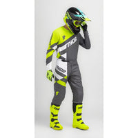Thor 2025 Sector Checker Charcoal Acid Motocross Combo Kit