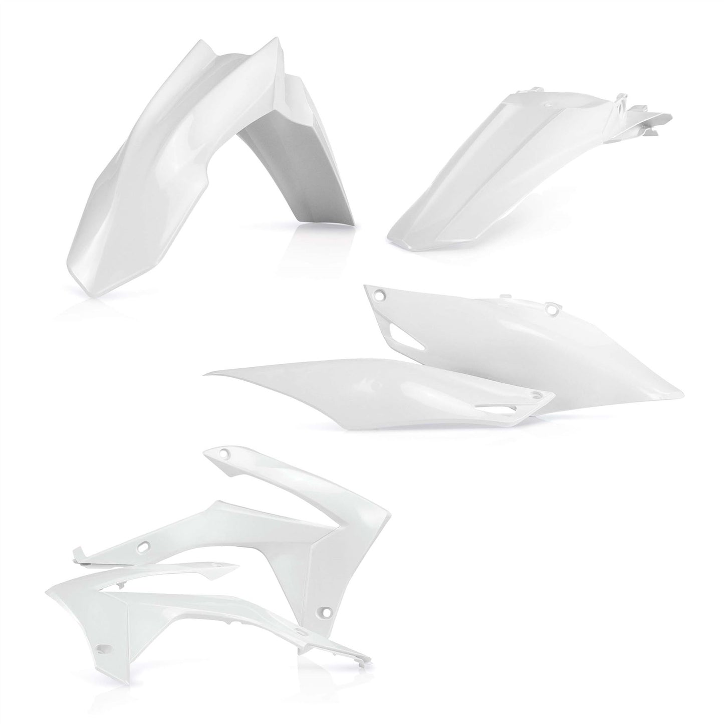 Acerbis Plastic Kit White For HONDA CRF 250 R 2014-2017