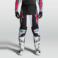 Alpinestars 2027 Fluid Drag MX Pants Black White Light Blue Red Fluo