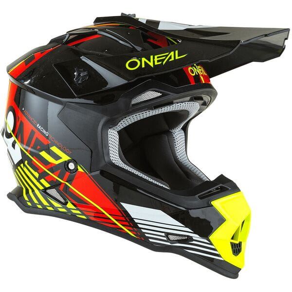 O'Neal 2025 Motocross Helmet 2SRS Rush Red Yellow