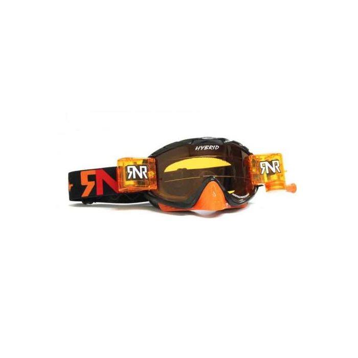 RNR Hybrid Black Pink Fully Loaded Goggle Roll Off And Tear Off
