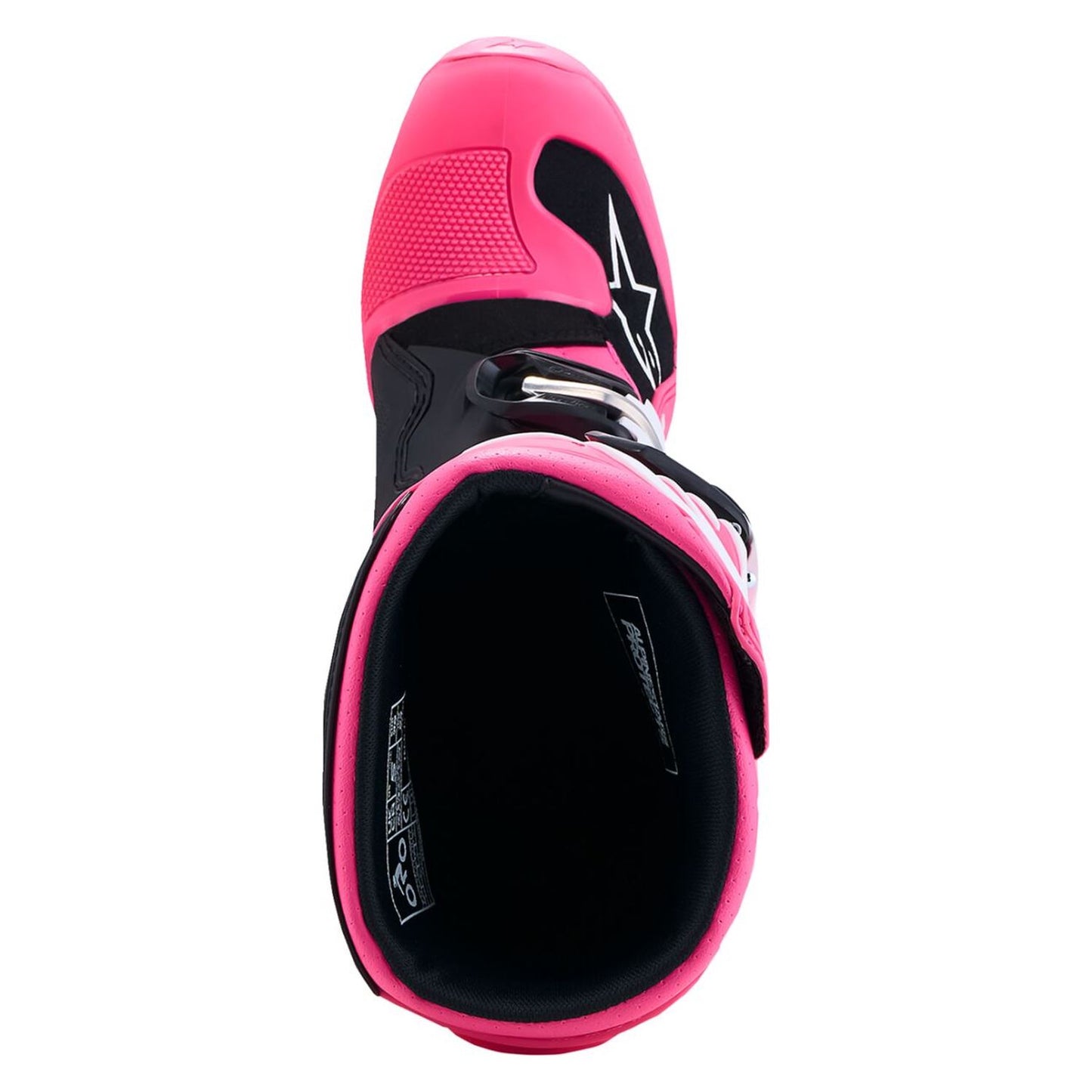 Alpinestars 2027 Youth Tech 7S MX Boots Pink Fluo Black White
