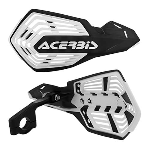 Acerbis X-Future Vented MX Handguards Black White Kawasaki KLX 450 2008 - 2018