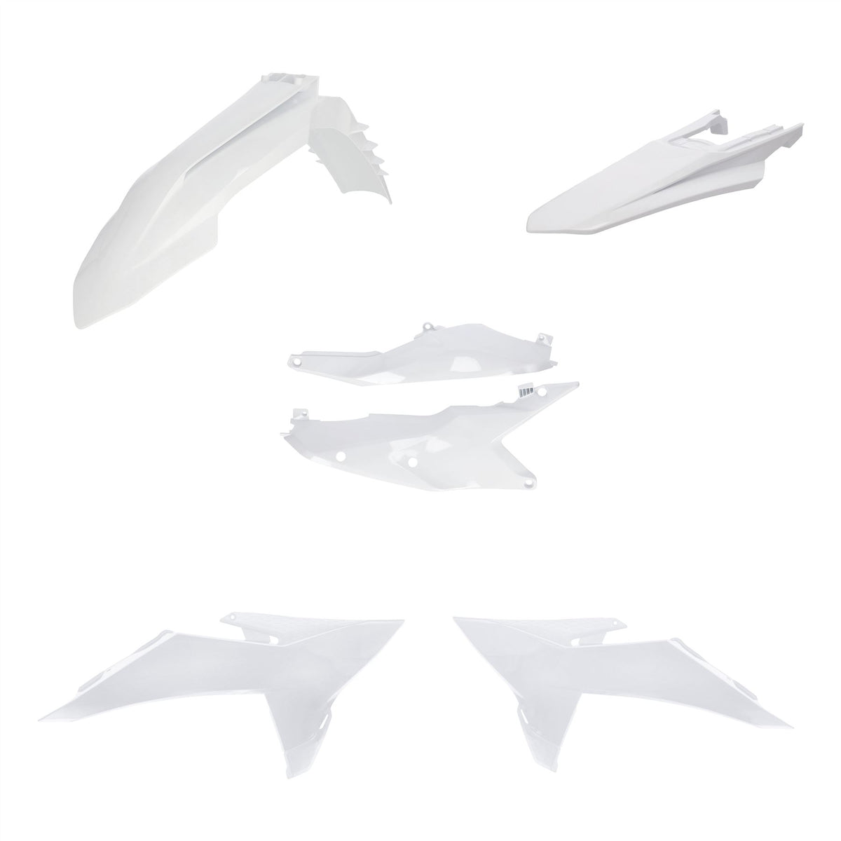 Acerbis Plastic Kit White For KTM XC 125 2025-2027