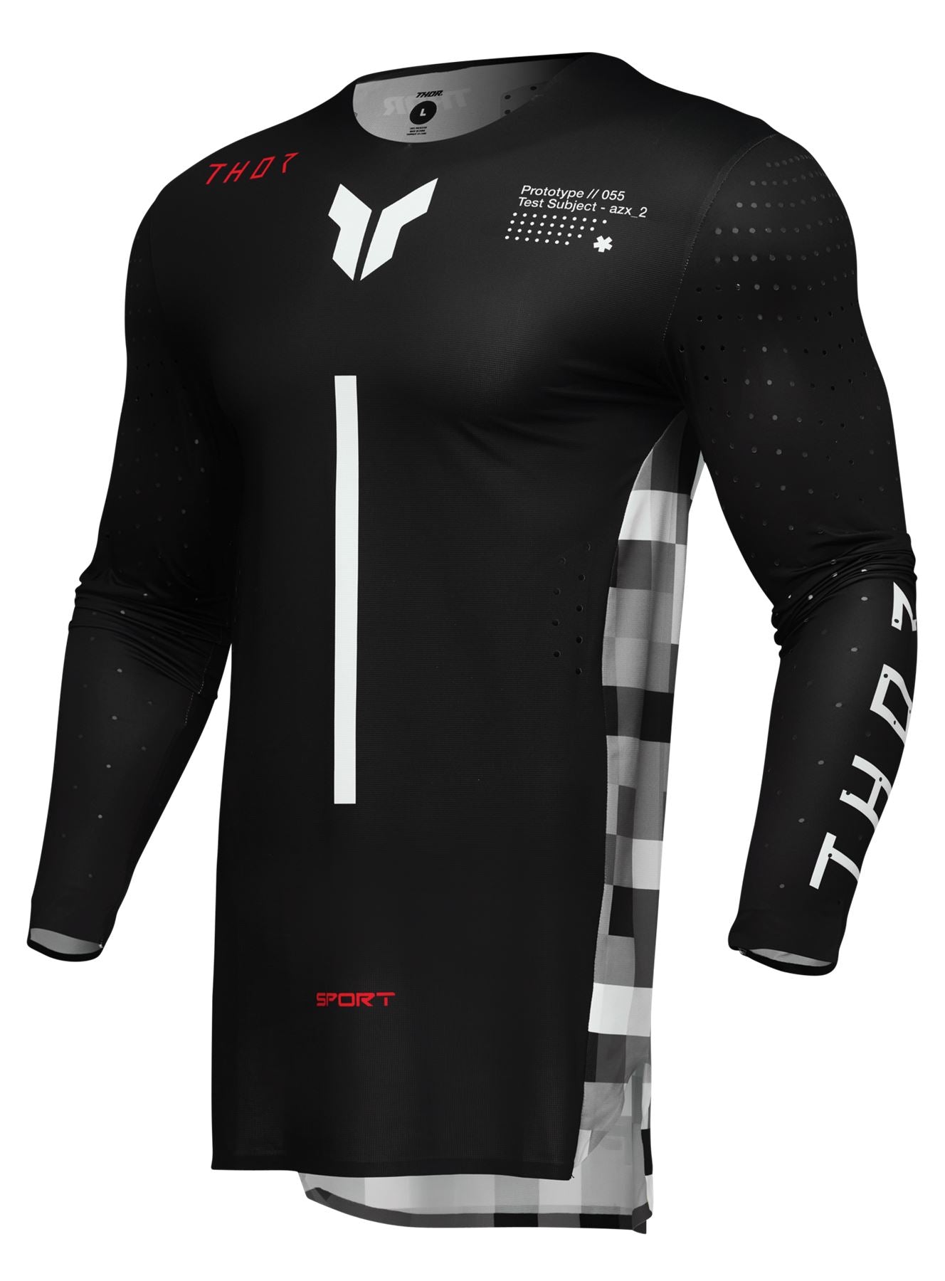 Thor 2025 Motocross Combo Kit Sportmode Riot Black Red