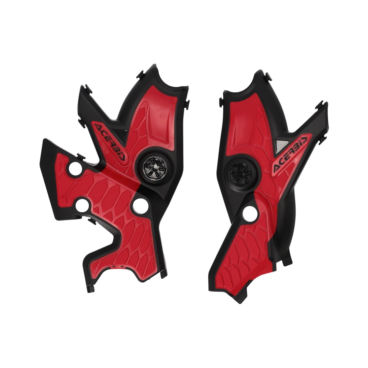Acerbis X-Grip Frame Guards Black Red For Yamaha TENERE 700 EXPLORE EDIT 2023
