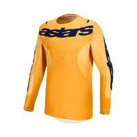Alpinestars 2027 Racer Amber MX Jersey Orange Gold Deep Blue