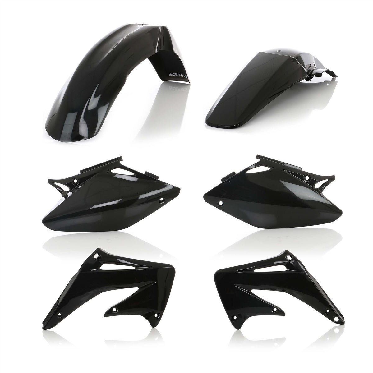 Acerbis Plastic Kit Black For HONDA CRF 450 R 2002-2003