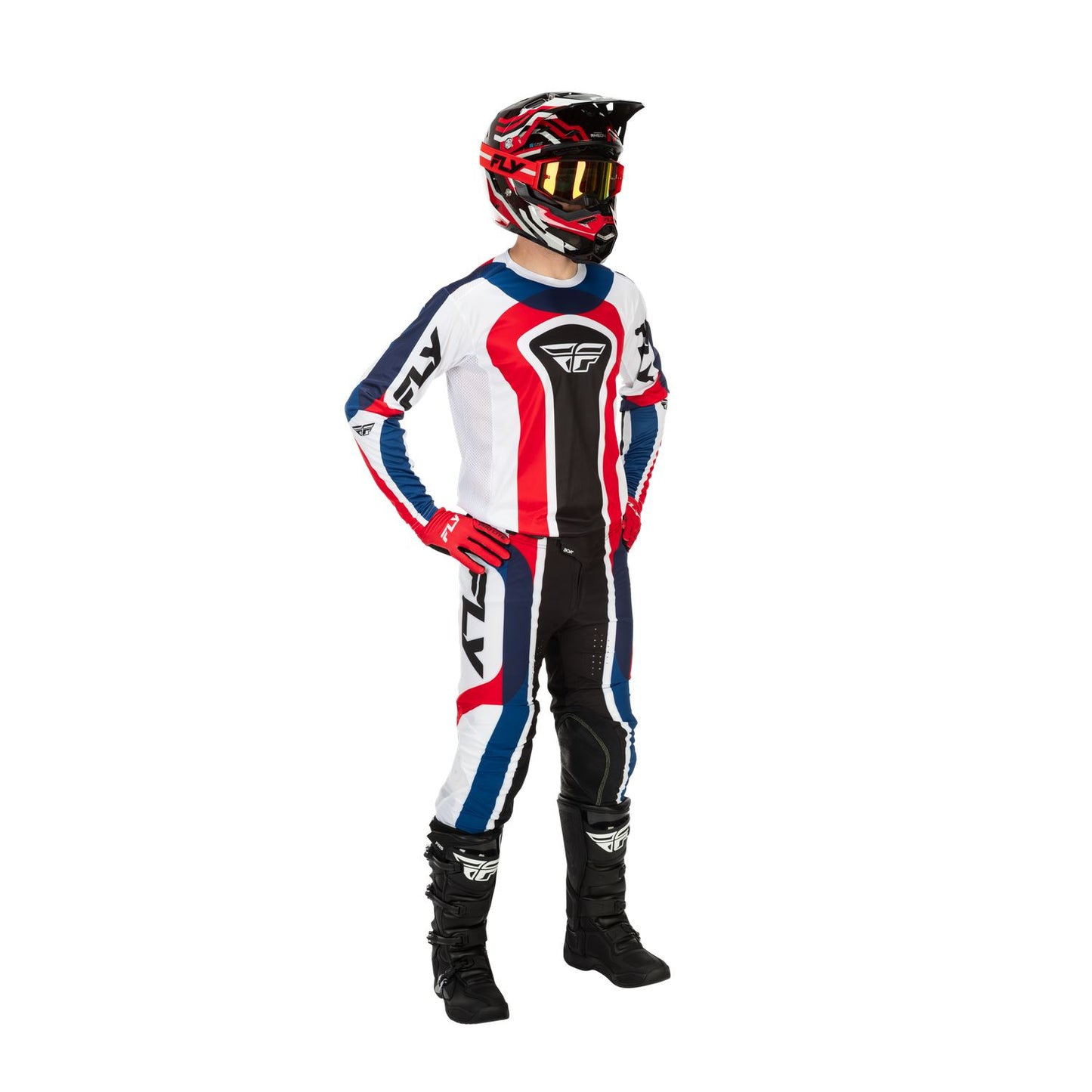 Fly Racing 2026 Motocross Combo Kit Lite Glory  Red White Blue