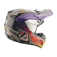 Troy Lee 2026 Motocross Helmet SE5 Carbon Stripes Black Purple