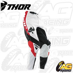 Thor Motocross Phase Streak Red White Pants
