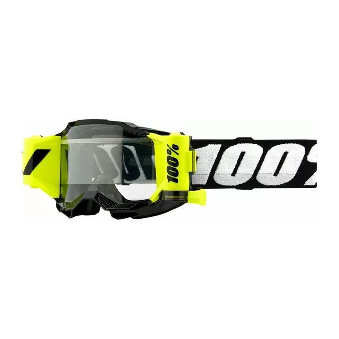 100% MX Goggles Accuri  2 Youth Roll Off Forecast Black Clear