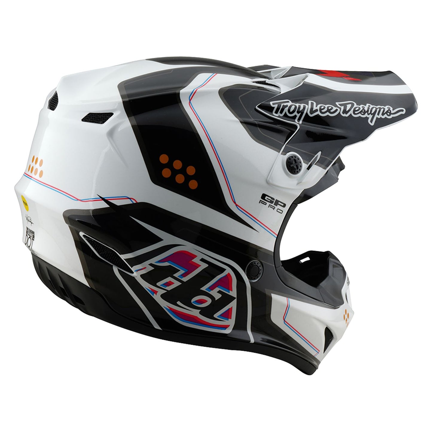 Troy Lee Designs Spring 2025 MX Helmet GP PRO Youth Trooper White
