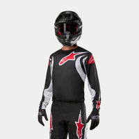 Alpinestars 2024 Fluid Lucent Motocross Jersey Black White Clearance