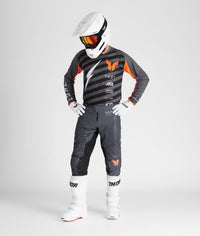Thor MX Spring 2025 Combo Kit Launchmode Vented Raid Charcoal Black