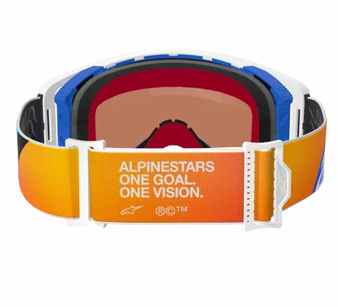 Alpinestars 2025 Goggles Supertech Corp Absolute Vision Blue Orange Mirror Blue