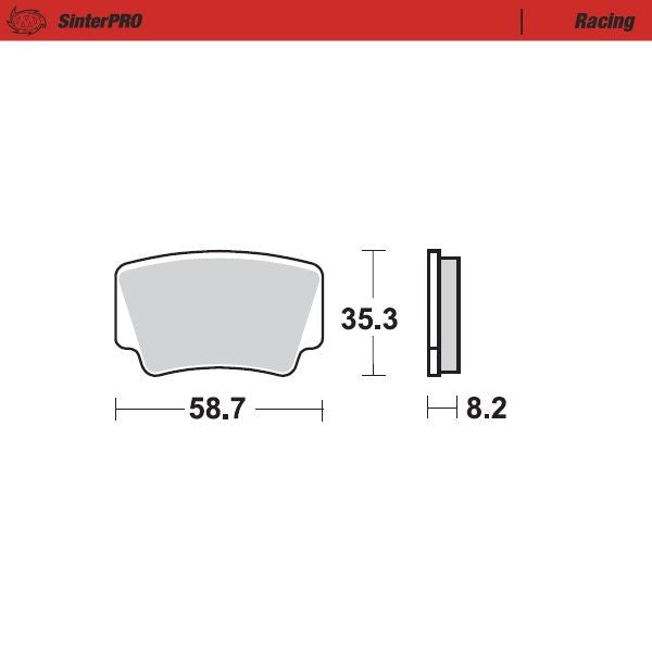 Moto-Master Rear Pro Racing Sintered Brake Pads For KTM 525 XC 2008-2013