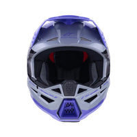 Alpinestars 2026 SM3 Jettson Youth Motocross Helmet Grey Purple Black Glossy