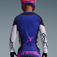 Alpinestars 2026 Techstar Knif Motocross Jersey Black Light Grey Purple