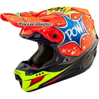 Troy Lee Designs 2025 Motocross Helmet SE5 Composite Cosmic Explosion Red