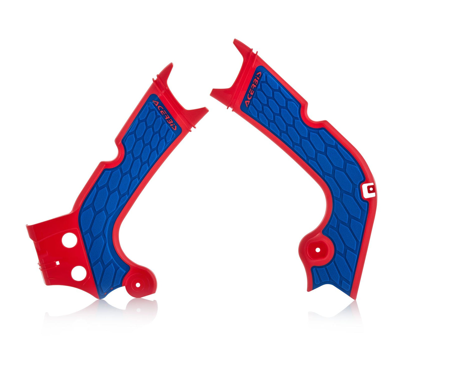 Acerbis X-Grip Frame Protector Guards Red Blue For Honda CRF 250 R 2018-2019