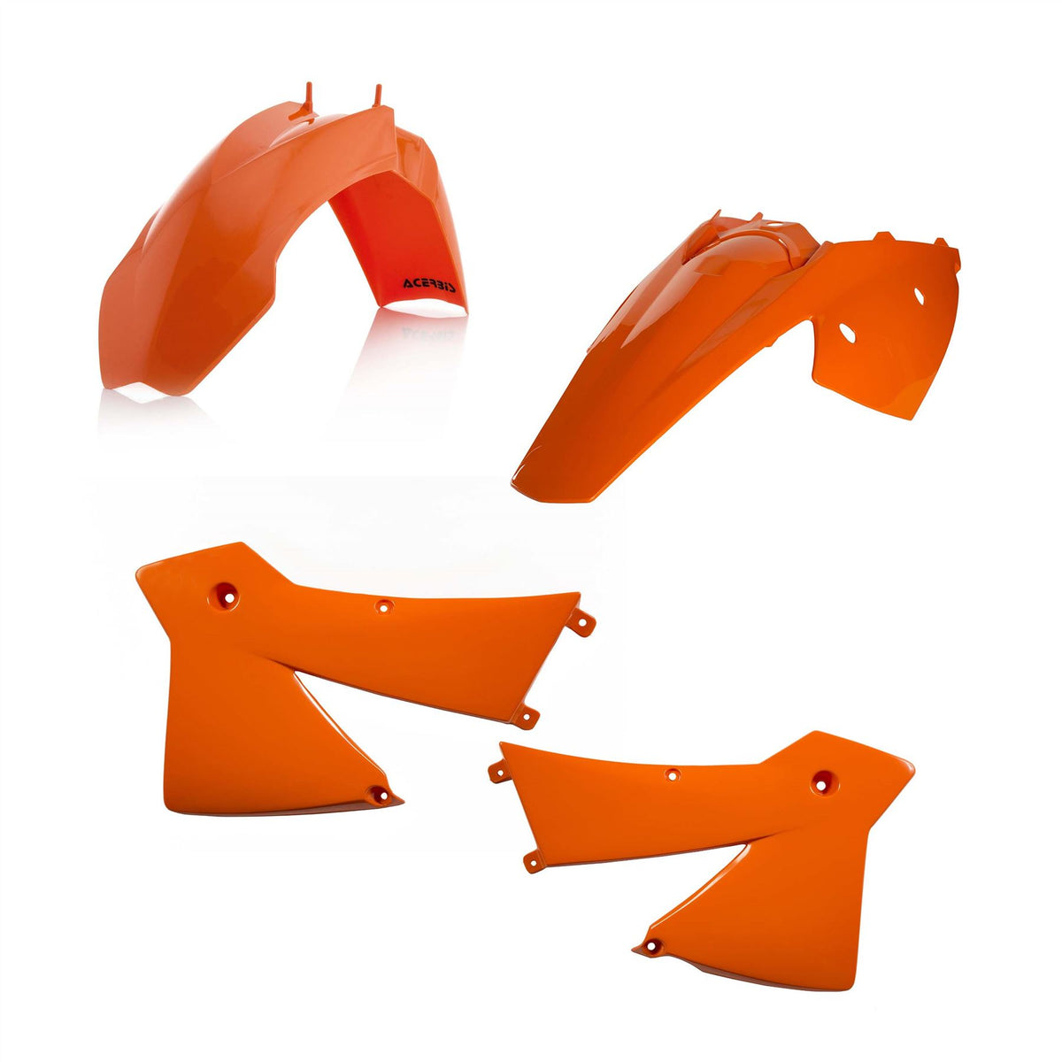 Acerbis Plastic Kit Orange For KTM EXC-F 500 2004