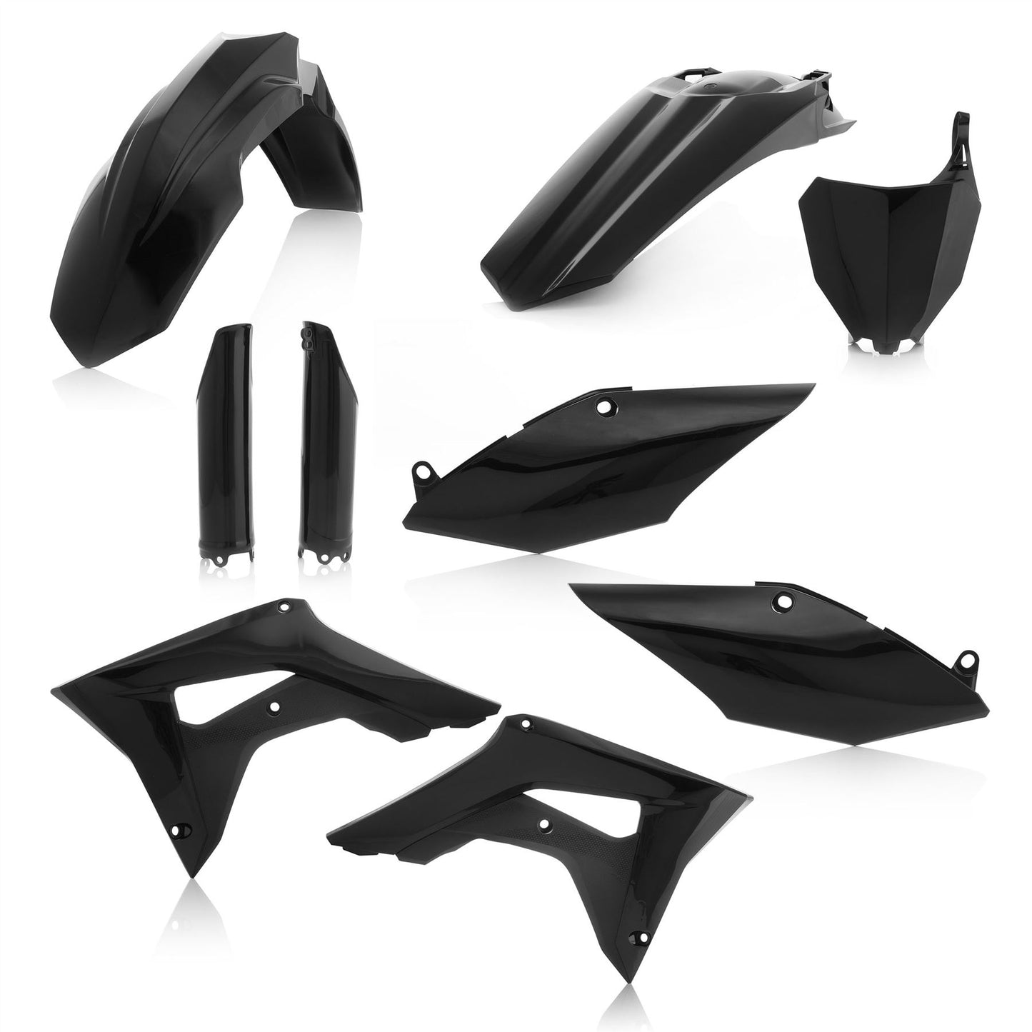 Acerbis Full Plastic Kit Black For HONDA CRF 450 R 2017-2018