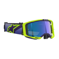 Alpinestars 2026 Vision 8 Corp Motocross Goggles Purple Yellow Flo Mirror Blue One Size