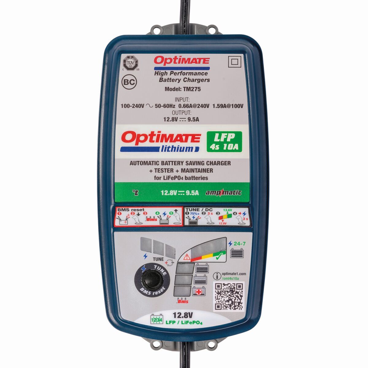 Optimate Lithium LFP 4s 10A Battery Charger Optimiser