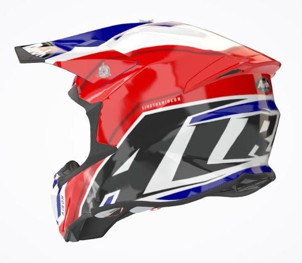 Airoh Helmet  Twist 2.0 Shaken Blue Gloss