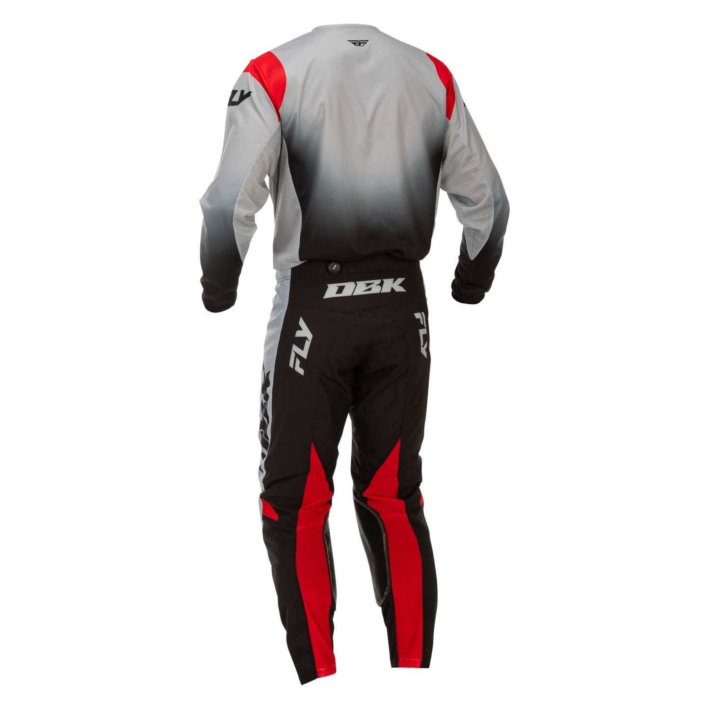 Fly Racing 2026 Motocross Combo Kit Kinetic  Grey Black Red