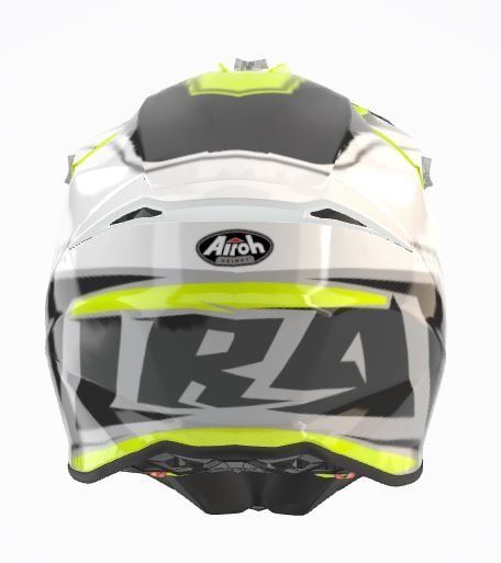 Airoh Helmet  Twist 2.0 Shaken Yellow Gloss