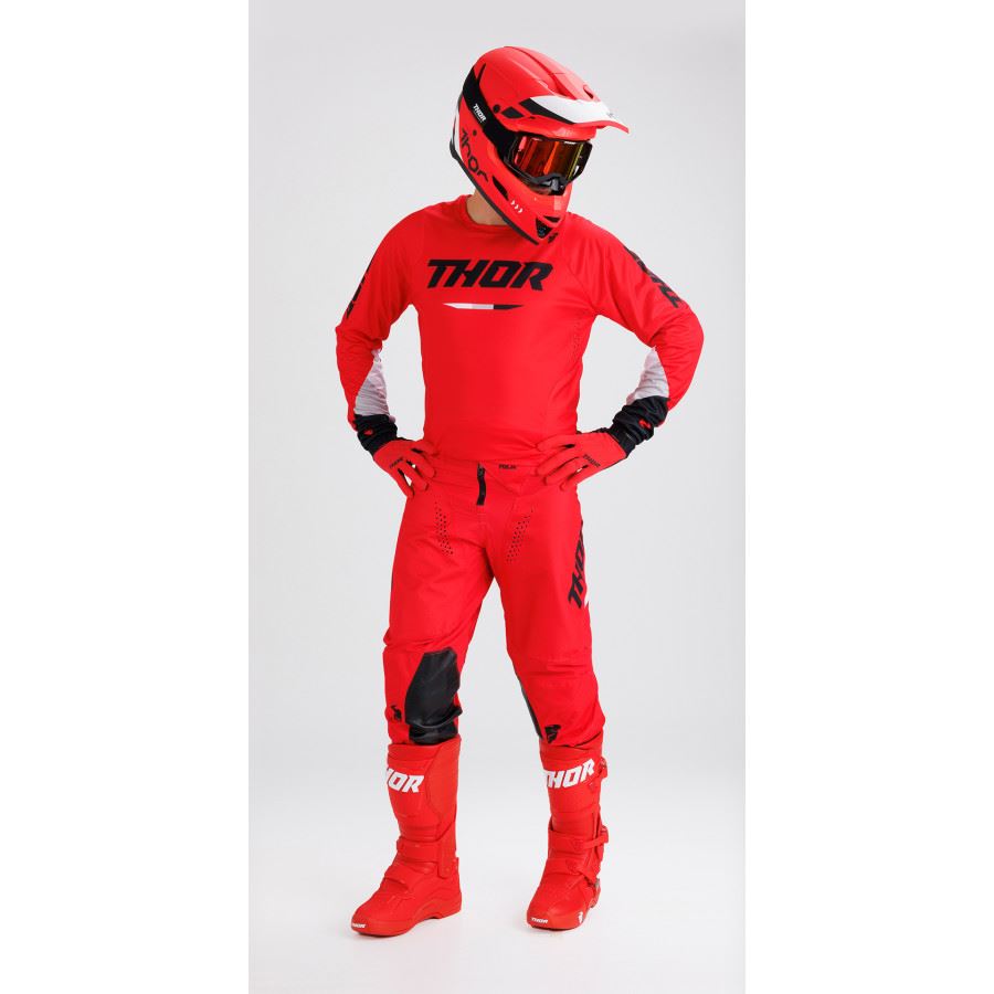Thor Pulse Tactic Red Motocross Combo Kit CLEARANCE