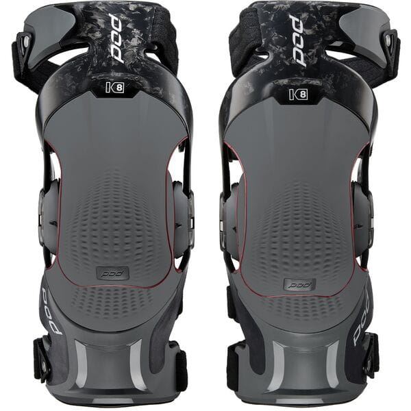 Pod Active Motocross Knee Braces K8 3.0 Carbon Grey