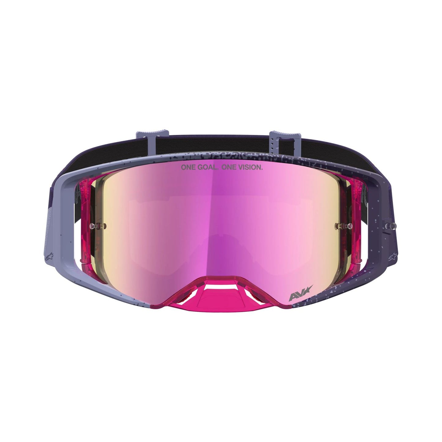 Alpinestars 2027 Supertech Hiten MX Goggles Purple Red Mirror Pink