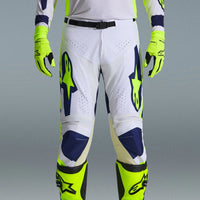 Alpinestars 2026 Racer Air Riway Motocross Pants Light Grey Yellow Flo Blue