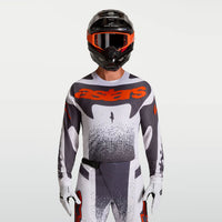 Alpinestars 2027 Techstar Swan MX Jersey Light Lilac Dark Gray Red Fluo
