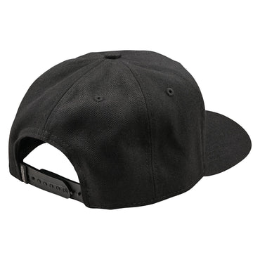 Troy Lee Designs Spring 2025 MX Badge Curved Snapback Cap Black